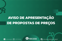 AVISO DE APRESENTAÇÃO DE PROPOSTAS DE PREÇOS