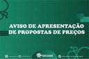 AVISO DE PROPOSTA DE PREÇO: CONFECÇÃO, REMOÇÃO E INSTALAÇÃO DE ADESIVOS