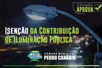 Câmara aprova isenção da contribuição de Iluminação Pública