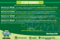 PAUTA DA 08ª SESSÃO ORDINÁRIA DO 4º PERÍODO LEGISLATIVO DA 9ª LEGISLATURA