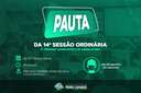 PAUTA DA 14ª SESSÃO ORDINÁRIA DO 2º PERÍODO LEGISLATIVO DA 10ª LEGISLATURA