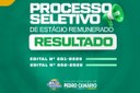 RESULTADO FINAL DO PROCESSO SELETIVO DO EDITAL 001/2026 E 002/2026
