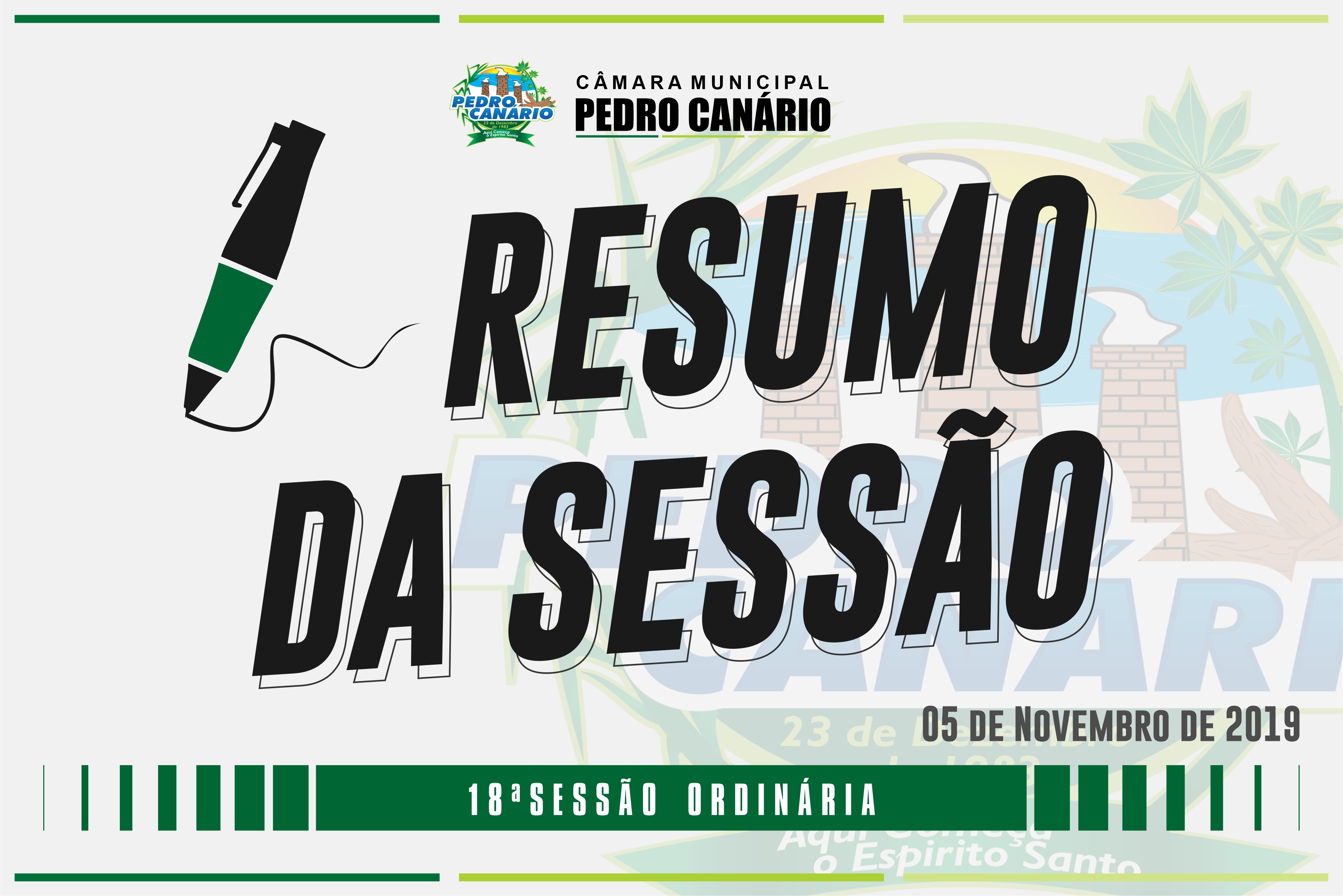 Resumo da 18ª Sessão Ordinária