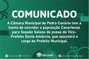 SESSÃO SOLENE DE POSSE DE PREFEITO