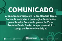 SESSÃO SOLENE DE POSSE DE PREFEITO